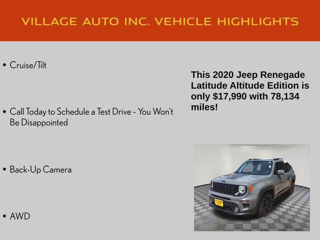 used 2020 Jeep Renegade car, priced at $17,990