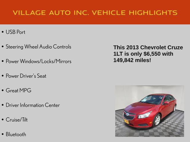 used 2013 Chevrolet Cruze car, priced at $6,550