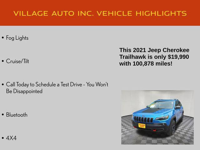 used 2021 Jeep Cherokee car, priced at $19,990