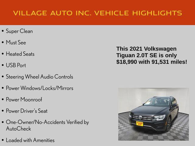 used 2021 Volkswagen Tiguan car, priced at $18,990