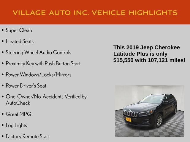 used 2019 Jeep Cherokee car, priced at $15,550