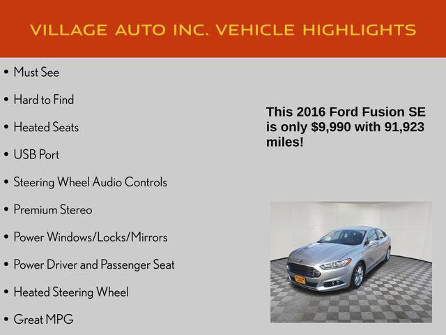 used 2016 Ford Fusion car, priced at $9,990