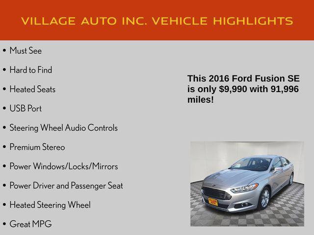 used 2016 Ford Fusion car, priced at $9,990