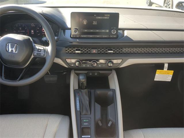 new 2025 Honda Accord car, priced at $30,750