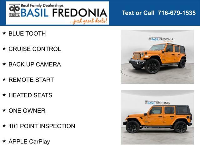 used 2021 Jeep Wrangler Unlimited 4xe car, priced at $31,000