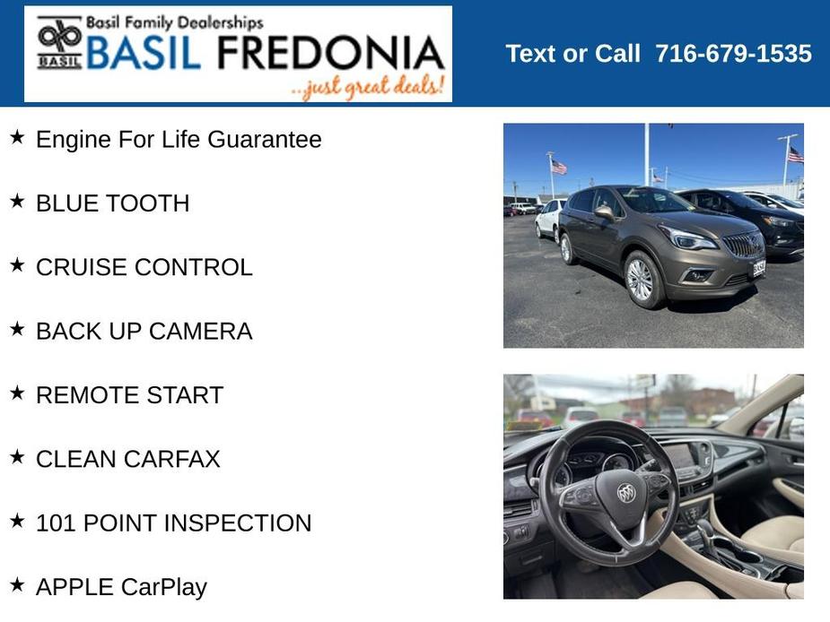 used 2018 Buick Envision car, priced at $19,500