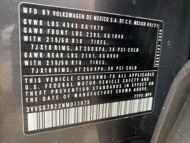 used 2022 Volkswagen Taos car, priced at $19,101