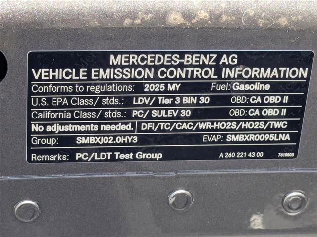 new 2025 Mercedes-Benz GLB 250 car, priced at $52,420