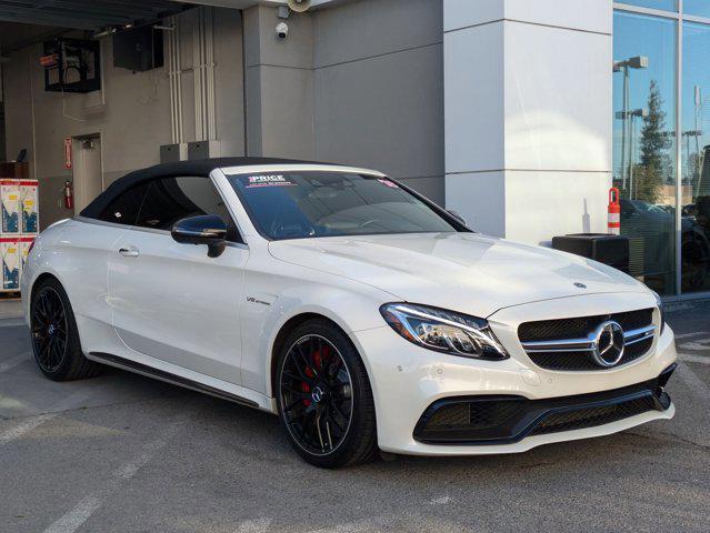 used 2018 Mercedes-Benz AMG C 63 car, priced at $49,995