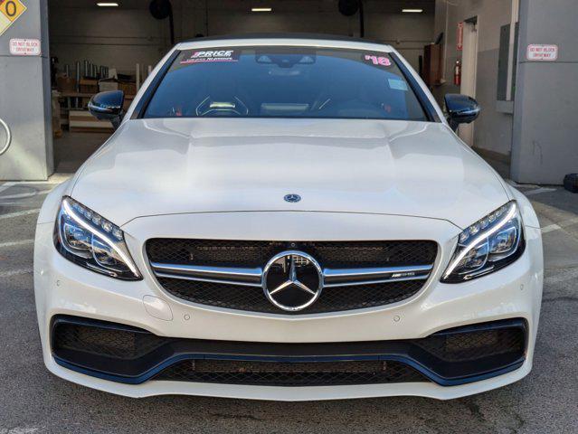 used 2018 Mercedes-Benz AMG C 63 car, priced at $49,995