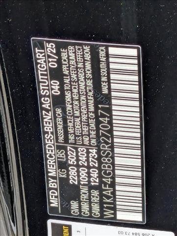 new 2025 Mercedes-Benz C-Class car, priced at $53,795