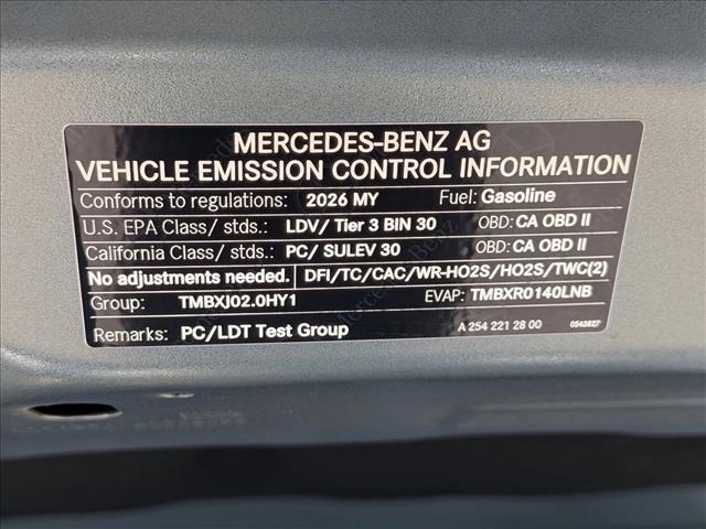 new 2026 Mercedes-Benz GLC 300 car, priced at $58,515