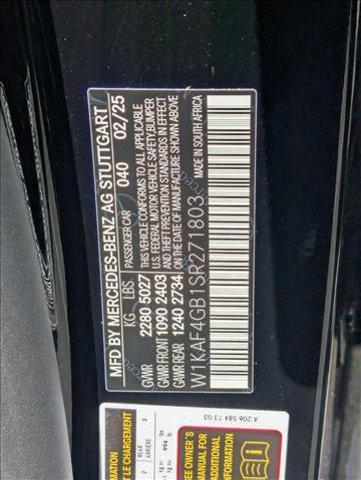 new 2025 Mercedes-Benz C-Class car, priced at $53,795