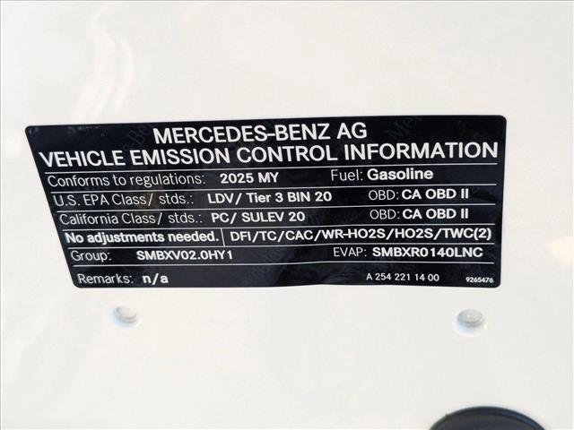 new 2025 Mercedes-Benz C-Class car, priced at $52,970
