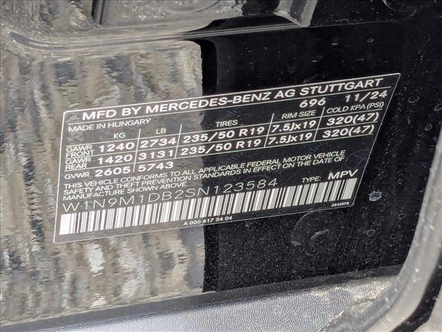 new 2025 Mercedes-Benz EQB 350 car, priced at $66,195