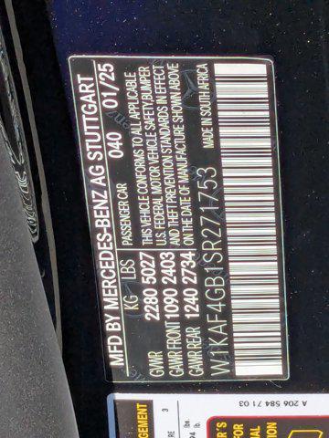new 2025 Mercedes-Benz C-Class car, priced at $49,795