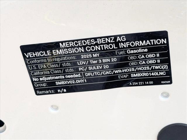 new 2025 Mercedes-Benz C-Class car, priced at $52,050