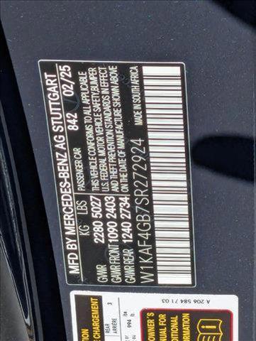new 2025 Mercedes-Benz C-Class car, priced at $54,770