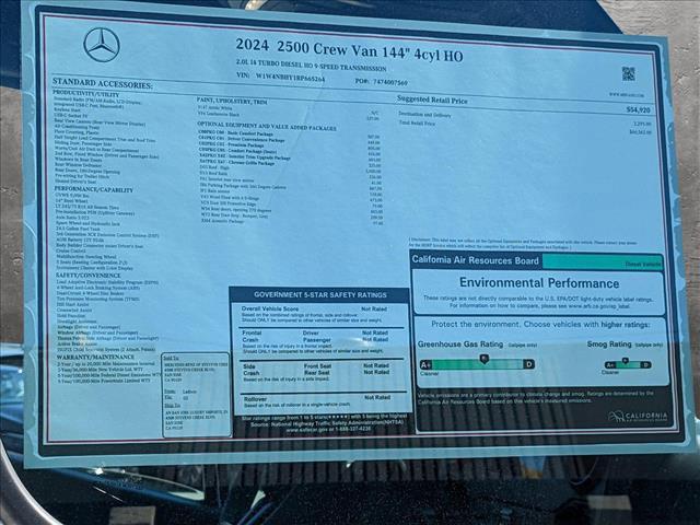 new 2024 Mercedes-Benz Sprinter 2500 car, priced at $66,562