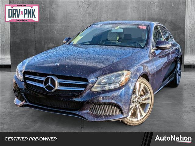 used 2018 Mercedes-Benz C-Class car, priced at $21,988