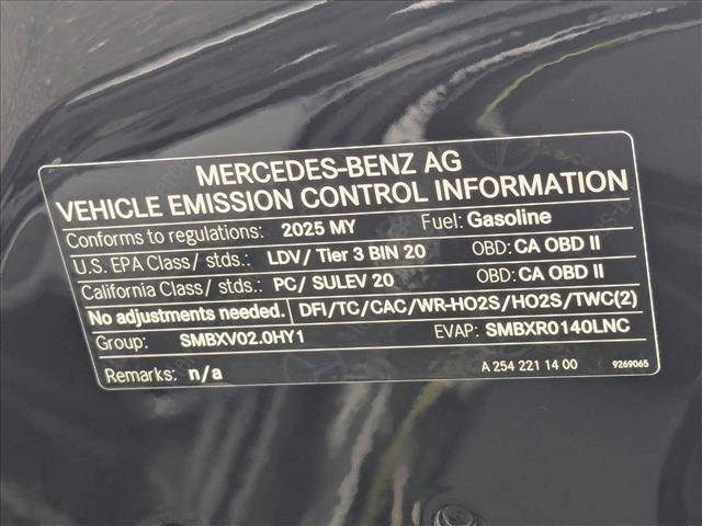 new 2025 Mercedes-Benz C-Class car, priced at $52,335
