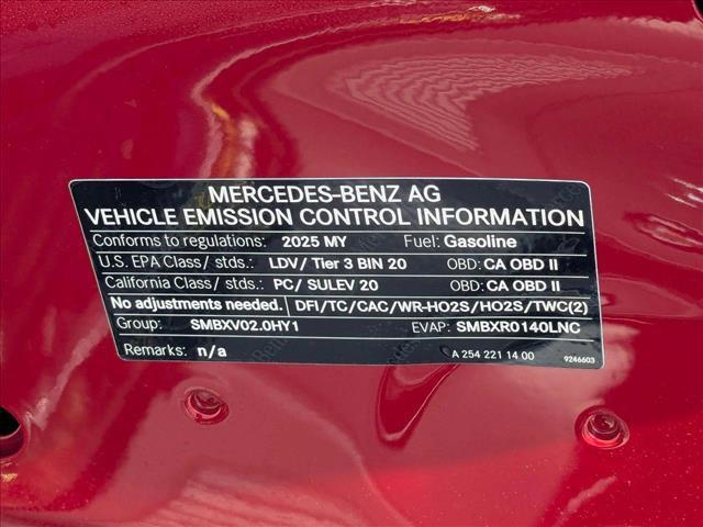 new 2025 Mercedes-Benz C-Class car, priced at $55,845