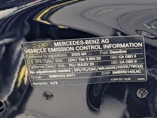 new 2025 Mercedes-Benz C-Class car, priced at $55,935
