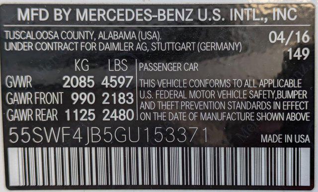 used 2016 Mercedes-Benz C-Class car, priced at $14,988