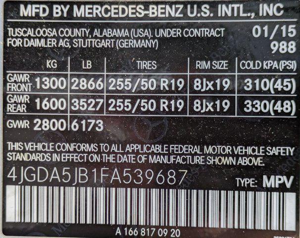used 2015 Mercedes-Benz M-Class car, priced at $14,963