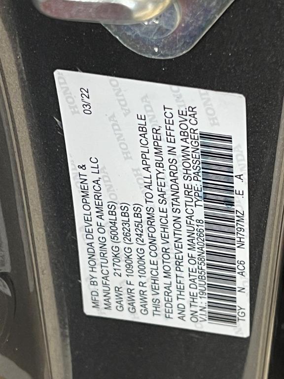 used 2022 Acura TLX car, priced at $34,700
