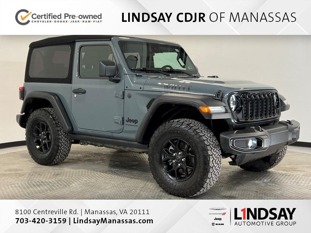 used 2024 Jeep Wrangler car, priced at $39,300