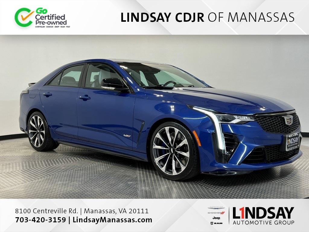 used 2022 Cadillac CT4-V car, priced at $57,500