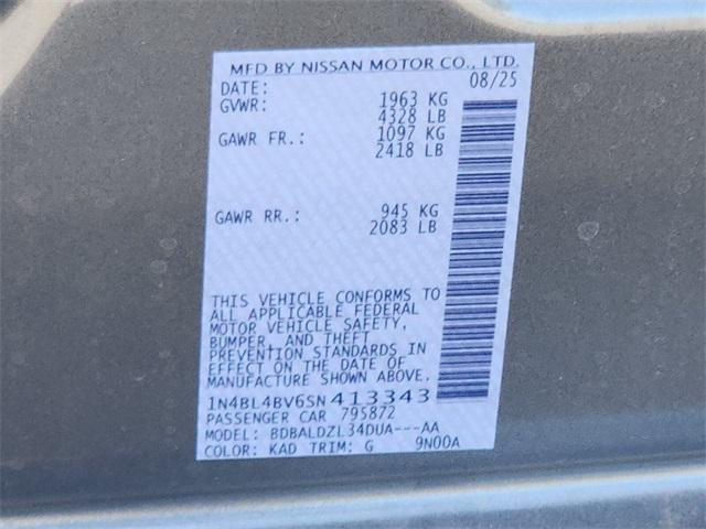 new 2025 Nissan Altima car, priced at $26,112