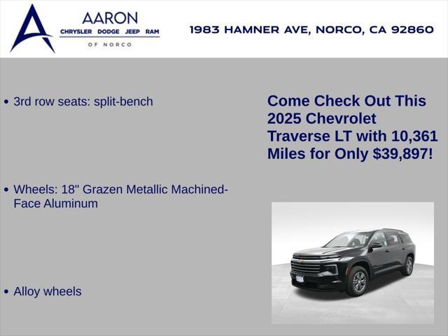 used 2025 Chevrolet Traverse car, priced at $37,195