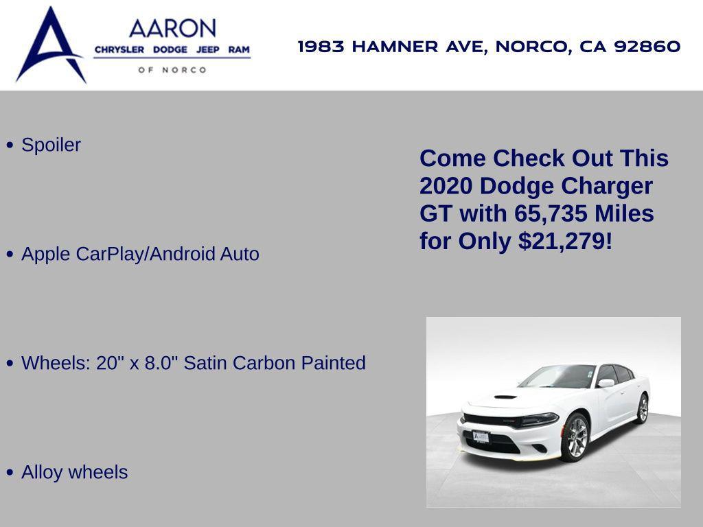used 2020 Dodge Charger car, priced at $21,279