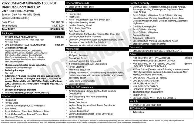 used 2022 Chevrolet Silverado 1500 car, priced at $45,957