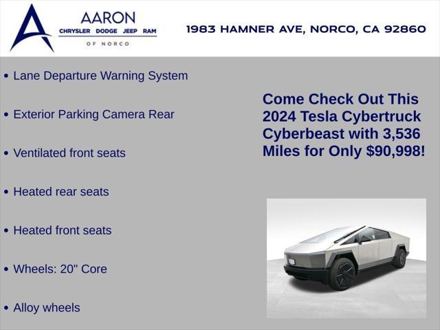 used 2024 Tesla Cybertruck car, priced at $90,998