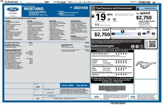 used 2015 Ford Mustang car, priced at $27,937