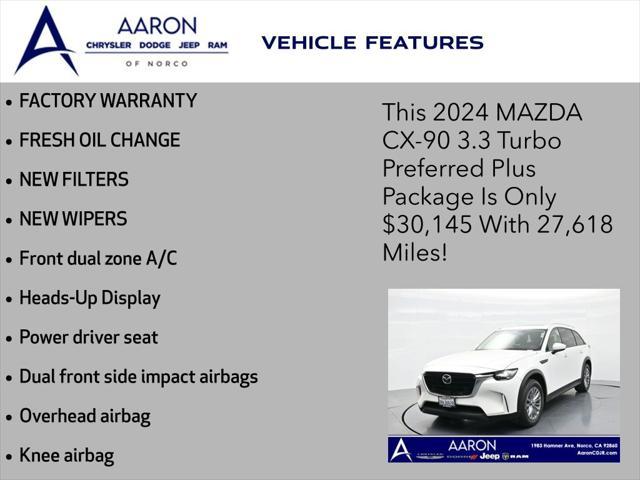 used 2024 Mazda CX-90 car, priced at $30,145