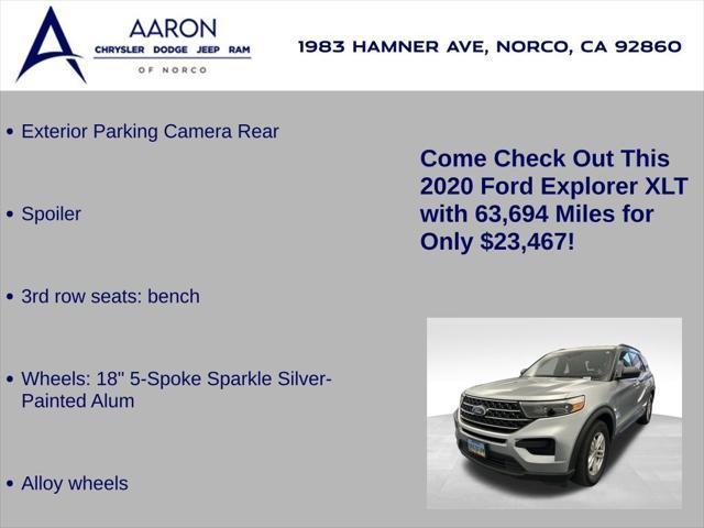 used 2020 Ford Explorer car, priced at $23,467