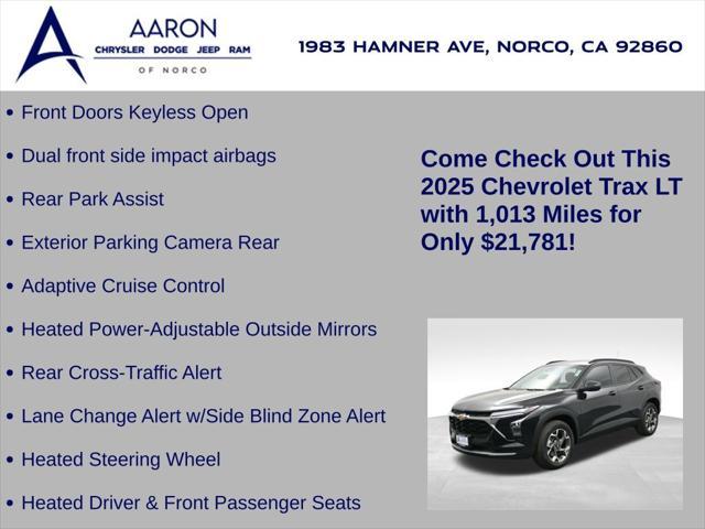 used 2025 Chevrolet Trax car, priced at $21,781