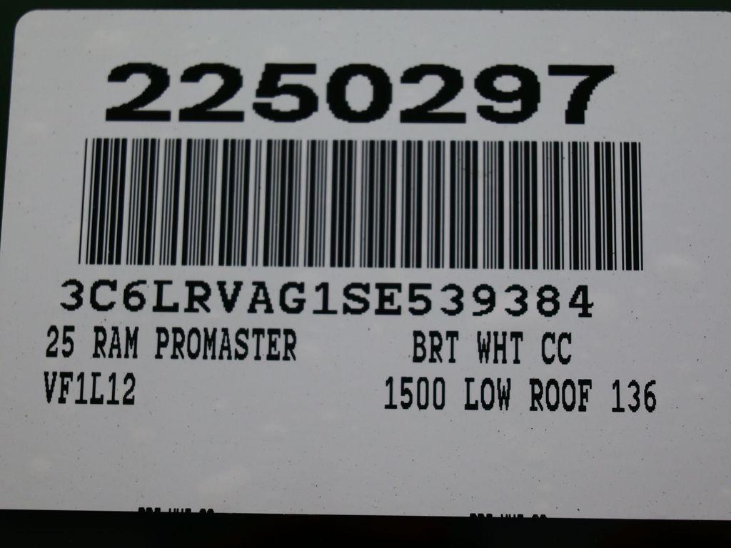 new 2025 Ram ProMaster 1500 car, priced at $43,535