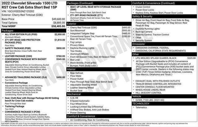 used 2022 Chevrolet Silverado 1500 car, priced at $43,997