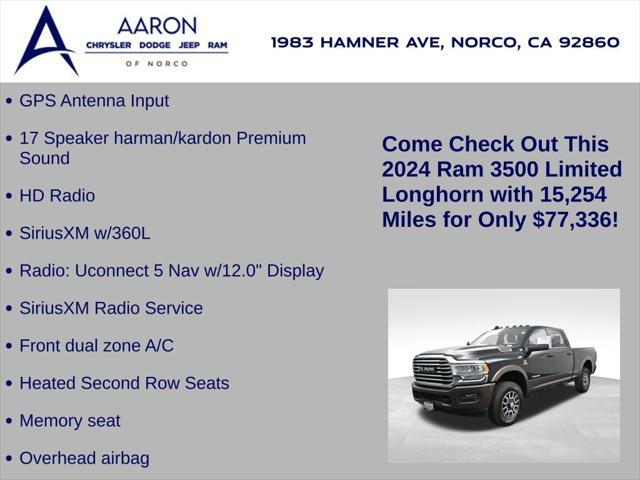 used 2024 Ram 3500 car, priced at $77,336