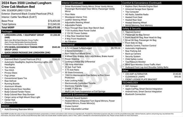 used 2024 Ram 3500 car, priced at $80,995