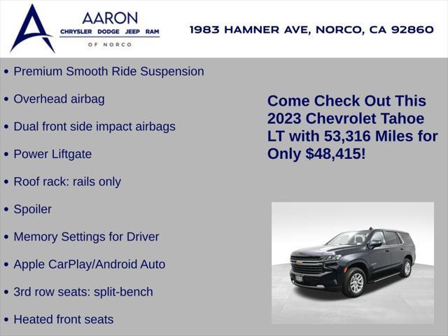 used 2023 Chevrolet Tahoe car, priced at $48,415