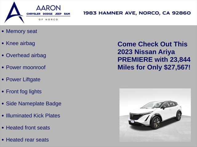 used 2023 Nissan ARIYA car, priced at $27,567