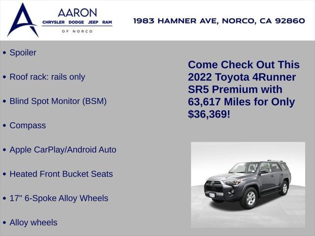 used 2022 Toyota 4Runner car, priced at $36,369