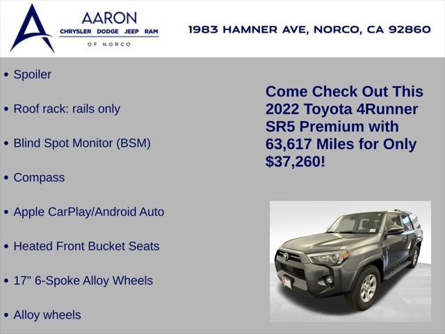used 2022 Toyota 4Runner car, priced at $37,260