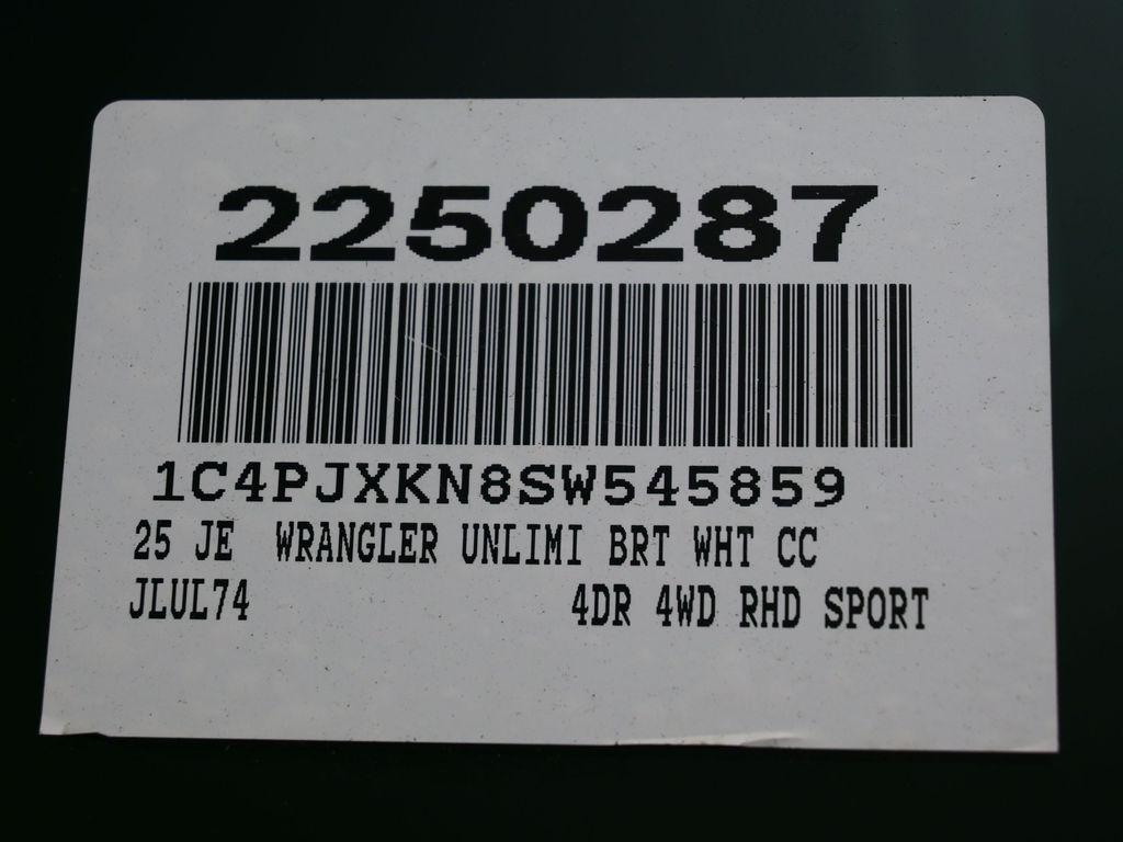 new 2025 Jeep Wrangler car, priced at $43,605
